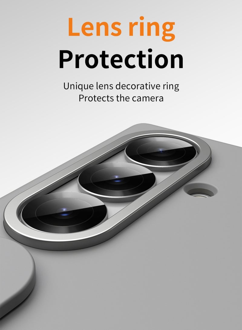 Galaxy Z Fold7 Silicone Grip Case - Gray - Image 3