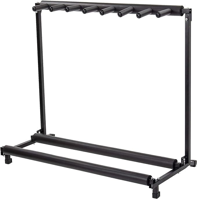 Multi Guitar Stand 7 Holder Foldable - Portable Black Guitar Holder for Acoustic, Electric, and Bass Guitars - Image 2