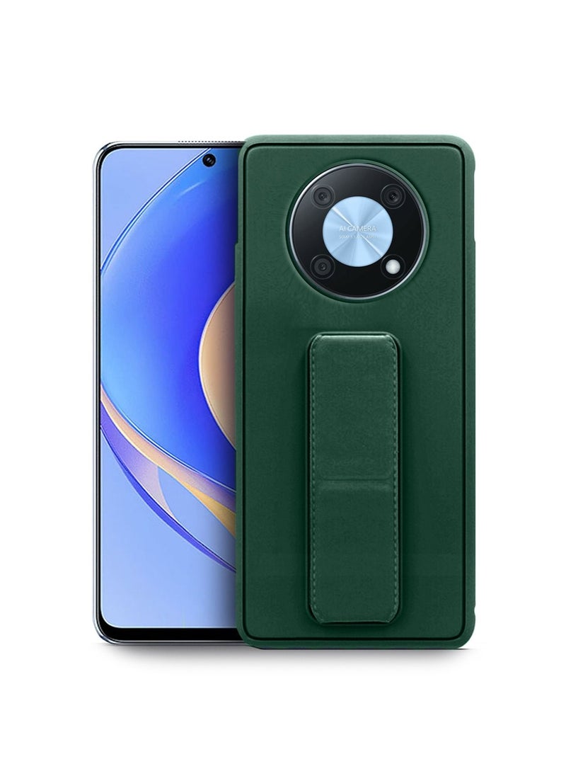 ELTRAZONE Hand Grip Magnetic Case Cover for Huawei Nova Y90 – Dark Green – Shockproof, Anti-Drop, Slim Profile, Magnetic Stand, Durable TPU Bumper, Anti-Scratch, Full Protection - Image 1