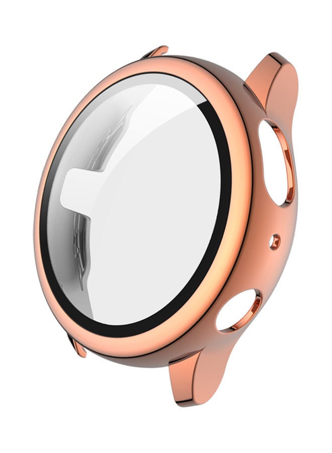 NIBEMINENT PC Plating Case with HD Tempered Glass Screen Protector Golden - Image 5