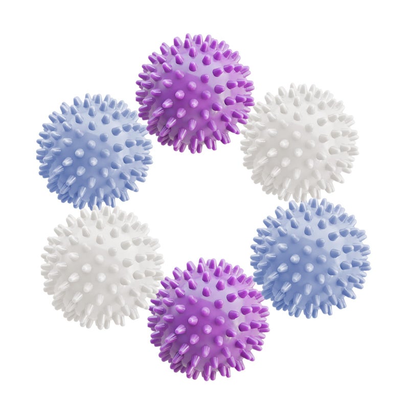 Cofimkate 6Pcs Small Dryer Balls, 2.36 Inch Reusable Laundry Balls for Washer & Dryer, Fabric Softener Alternative, Anti-Wrinkle & Pet Hair Remover Laundry Essentials - Image 1