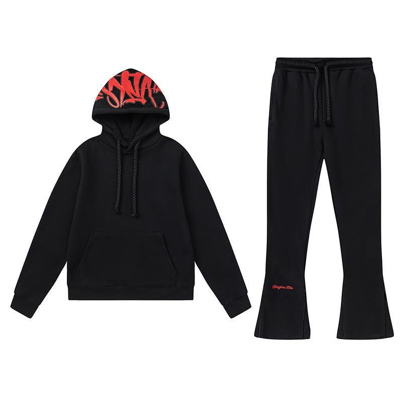 Syna World Casual Suit Velvet Men'S And Women'S Hooded Sweatshirt Drill Slim Sweatpants Pants - Image 2