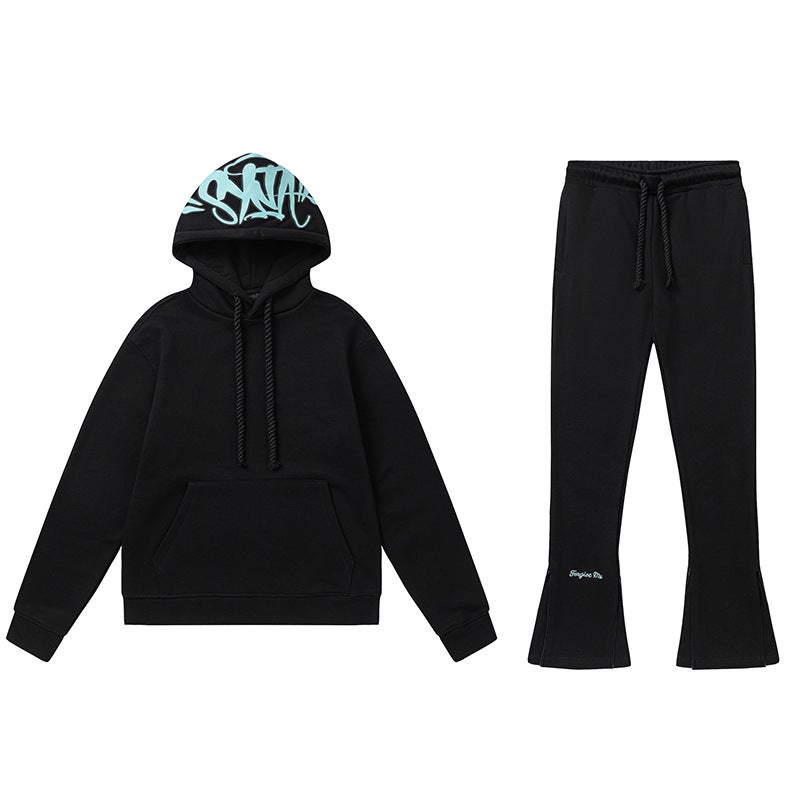 Syna World Casual Suit Velvet Men'S And Women'S Hooded Sweatshirt Drill Slim Sweatpants Pants - Image 1