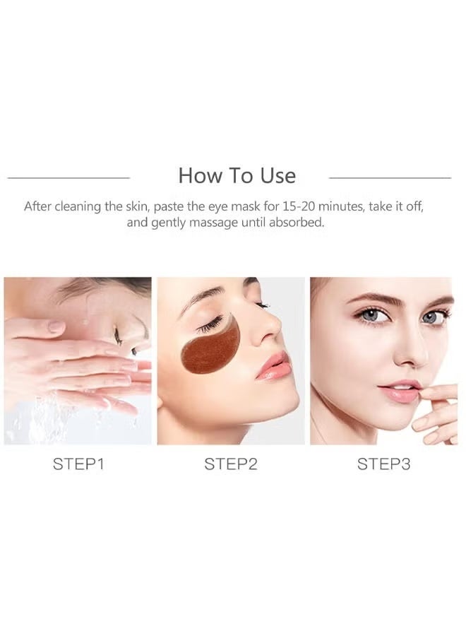 فيزي قناع شد العين بالطحالب (30 زوجًا)، ضمادات مرطبة للعين، تخفي الخطوط الدقيقة/تزيل الهالات السوداء، للعناية المضادة للشيخوخة - Image 5