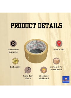 Nice Pack 2 Inch 50 Yards Brown Premium Quality Tape For All Purpose Use Heavy Duty Packaging, Shipping, Moving, Sealing, Stronger items  - Image 3