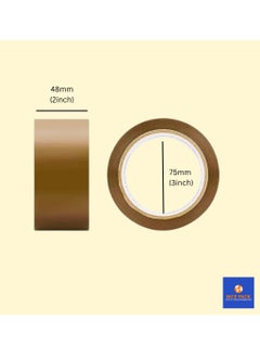 Nice Pack 2 Inch 50 Yards Brown Premium Quality Tape For All Purpose Use Heavy Duty Packaging, Shipping, Moving, Sealing, Stronger items  - Image 2
