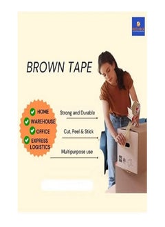 Nice Pack 2 Inch 50 Yards Brown Premium Quality Tape For All Purpose Use Heavy Duty Packaging, Shipping, Moving, Sealing, Stronger items  - Image 5