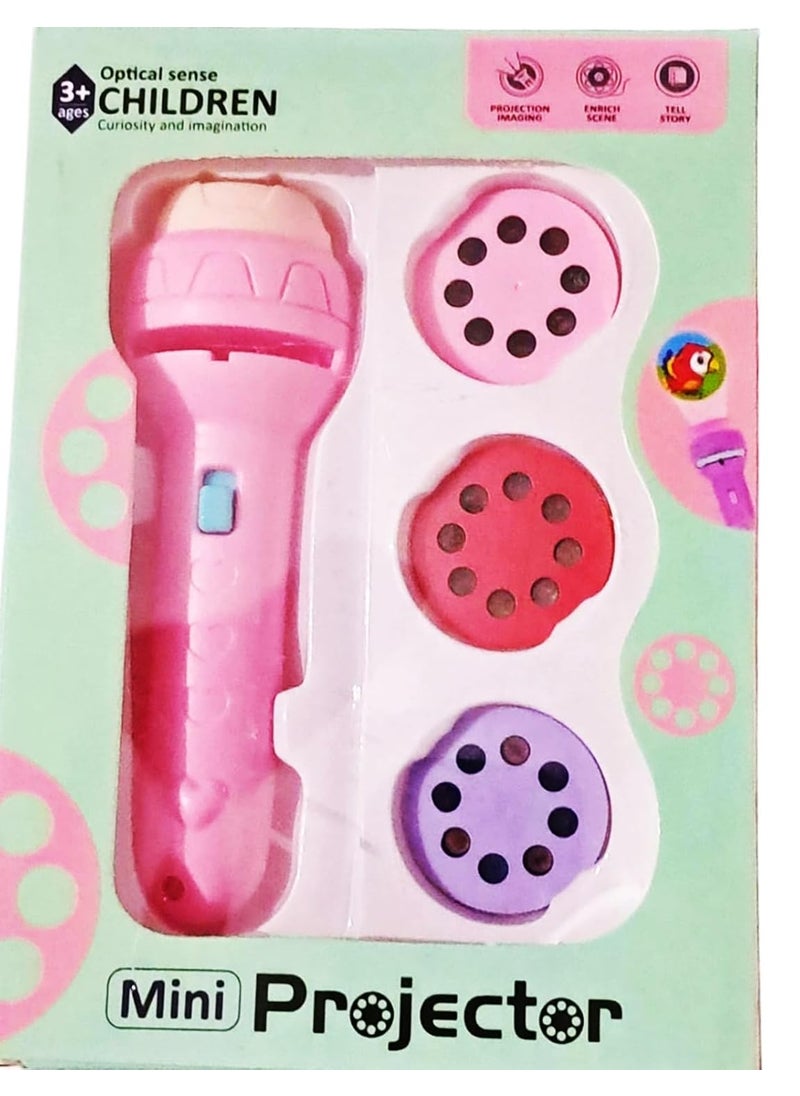 Crazygol crazygolMini Projector Torch Slide Flashlight Light Toys for Kids Torch 3 Slides 24 Patterns  - Image 1