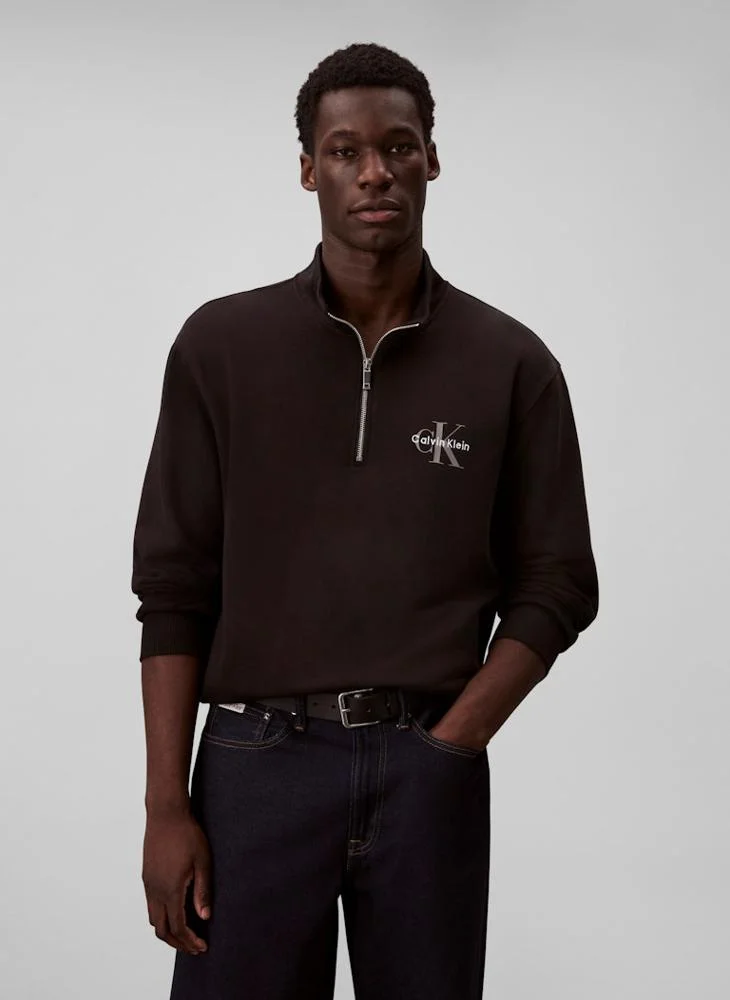 Calvin Klein Jeans Micro Monologo Terry Sweatshirt