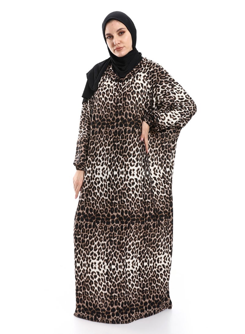 Caesar Women's tiger print hijab - Image 2