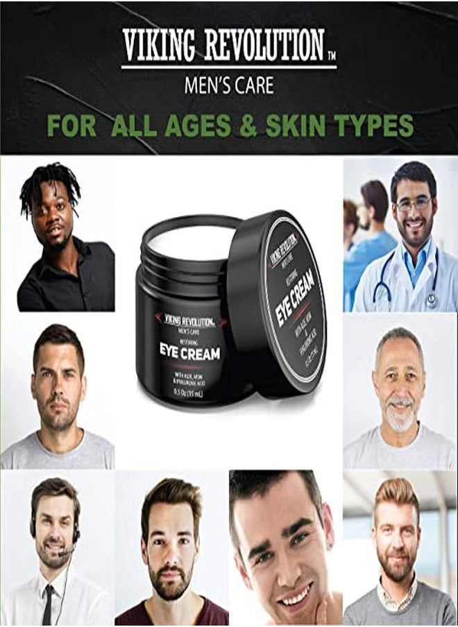 Viking Revolution Natural Eye Cream For Men - Mens Eye Cream For Anti Aging, Dark Circle Under Eye Treatment- Men'S Eye Moisturizer Wrinkle Cream - Helps Reduce Puffiness, Under Eye Bags And Crowsfeet  - Image 2