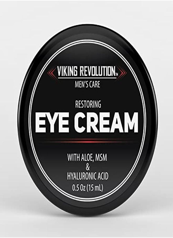 Viking Revolution Natural Eye Cream For Men - Mens Eye Cream For Anti Aging, Dark Circle Under Eye Treatment- Men'S Eye Moisturizer Wrinkle Cream - Helps Reduce Puffiness, Under Eye Bags And Crowsfeet  - Image 1