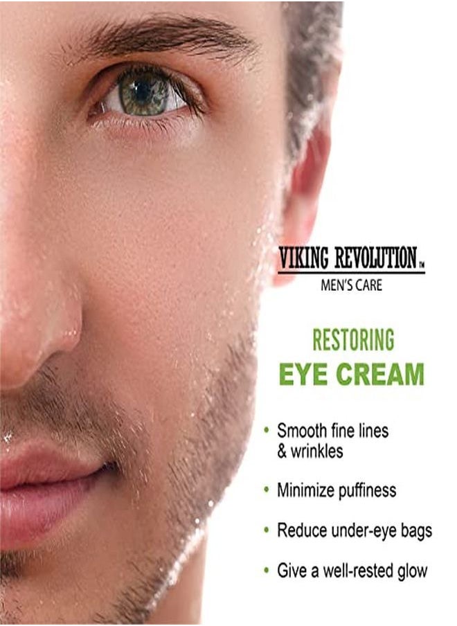 Viking Revolution Natural Eye Cream For Men - Mens Eye Cream For Anti Aging, Dark Circle Under Eye Treatment- Men'S Eye Moisturizer Wrinkle Cream - Helps Reduce Puffiness, Under Eye Bags And Crowsfeet  - Image 3