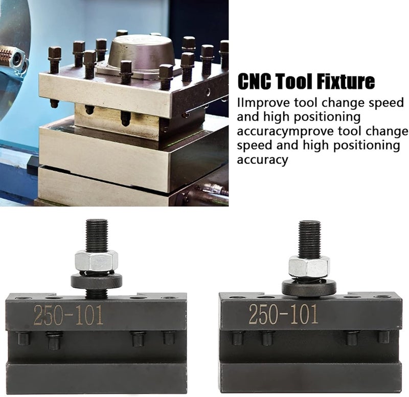2Pcs Quick Changing Boring Tool, High Carbon Steel CNC Tool Holder Fixture with Dovetail Tenon for Fast Tool Change and High Rigidity on Lathe Machines - Image 5