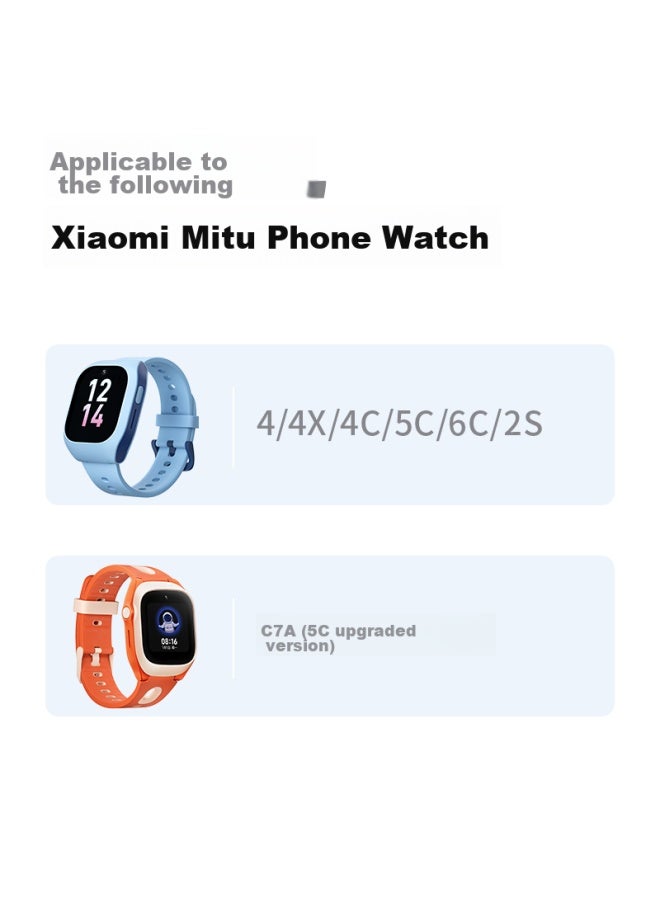 Canghua مناسب لـ Xiaomi Mi Bunny سوار ساعة الأطفال الذكية، متوافق مع Mi Bunny 4/4x/4c/5c/6c/2s/u1 Watch، سوار سيليكون رياضي قابل للتنفس، أزرق فاتح - Image 1