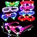OceanWings 72 Packs LED Glasses for kids Glow in the dark Party Supplies Favor6 LED 6 Shapes Glasses Flashing Plastic Light up Glass Toys Bulk 3 Replaceable Battery fit Halloween Christmas Thanksgiving - Image 4