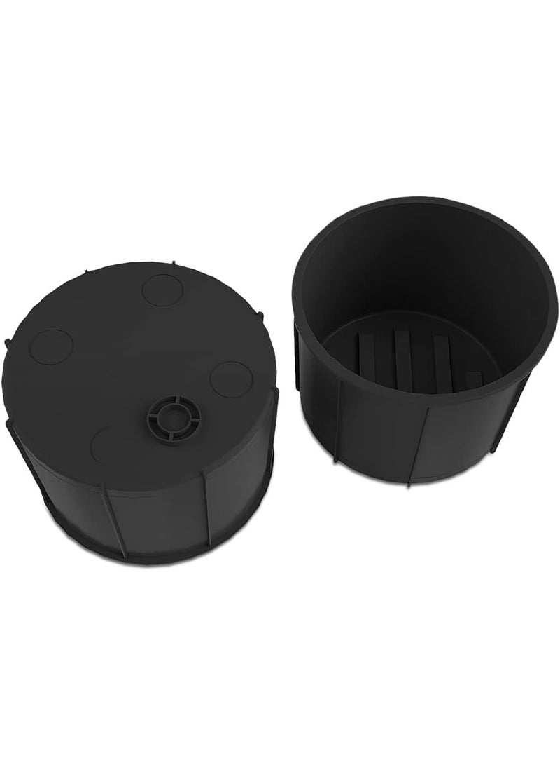 حامل أكواب خلفي لمركز الكونسول لسيارات فورد F150 من 2009 إلى 2014 مع قطعة استبدال لحامل أكواب الكونسول المار من خلالها لمقعد مشروبات F150 2 قطعة (مع كونسول مار من خلالها) - Image 1