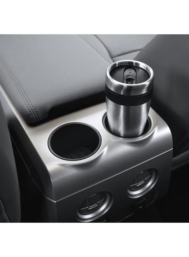 حامل أكواب خلفي لمركز الكونسول لسيارات فورد F150 من 2009 إلى 2014 مع قطعة استبدال لحامل أكواب الكونسول المار من خلالها لمقعد مشروبات F150 2 قطعة (مع كونسول مار من خلالها) - Image 4