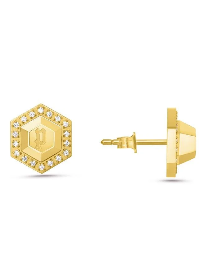 POLICE Fluorescent Gold Plated Earrings for Women