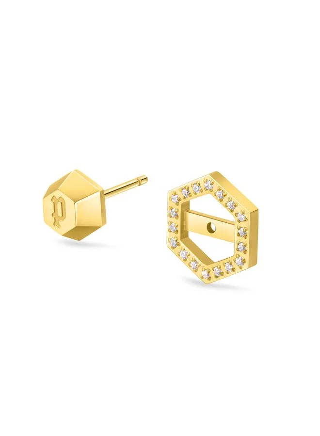 POLICE Fluorescent Women's Gold Plated Earrings