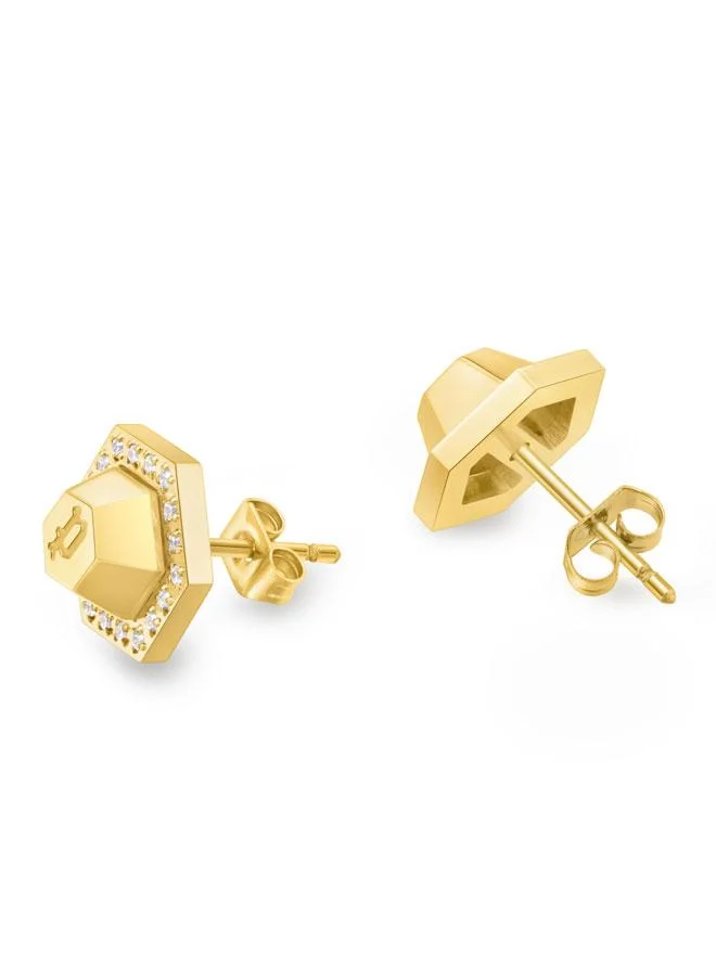 POLICE Fluorescent Women's Gold Plated Earrings