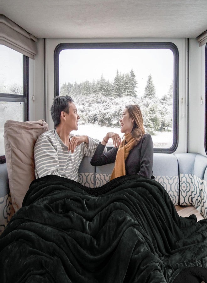 Utopia Bedding Sherpa Blanket King Size (Back, 90x102 Inches) - Soft Lightweight Plush Fleece Reversible Blanket for Bed, Sofa, Couch, Camping and Travel - Image 4