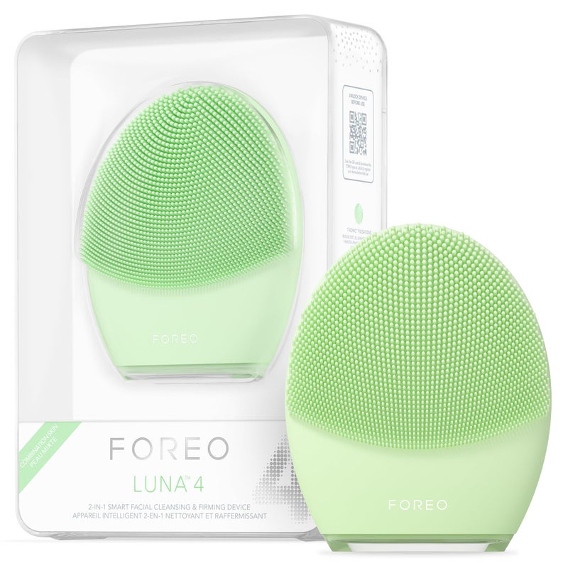 فرشاة تنظيف الوجه FOREO LUNA 4 مع جهاز تدليك مضاد للشيخوخة تعزز امتصاص منتجات العناية بالبشرة البسيطة أدوات العناية بالبشرة للبشرة المختلطة