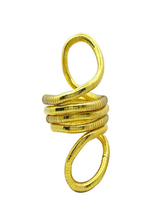 HTH Bendable Snake Necklace Flexible Adjustable Snake Choker Necklace Bracelet Accessories (Gold) - Image 1