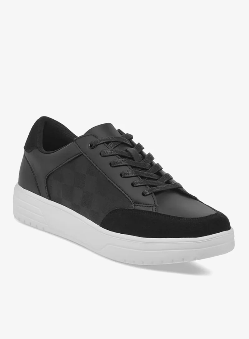 LBL by Shoexpress Men Panelled Lace-Up Sneakers