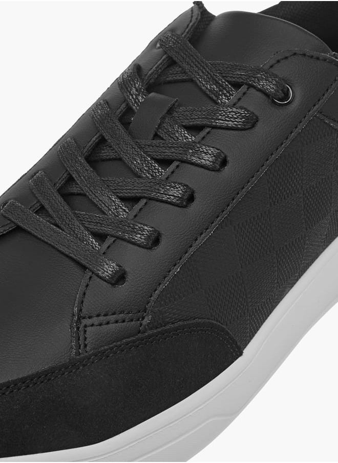 LBL by Shoexpress Men Panelled Lace-Up Sneakers  - Image 4