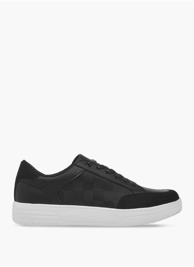 LBL by Shoexpress Men Panelled Lace-Up Sneakers  - Image 3