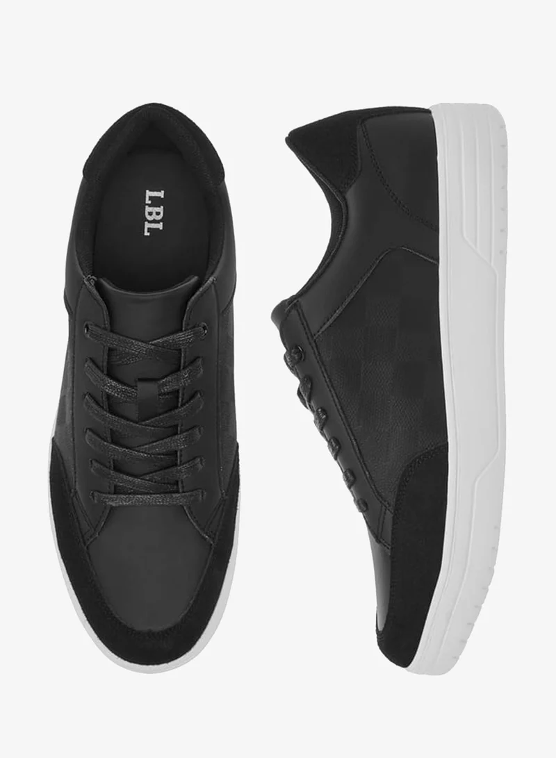 LBL by Shoexpress Men Panelled Lace-Up Sneakers