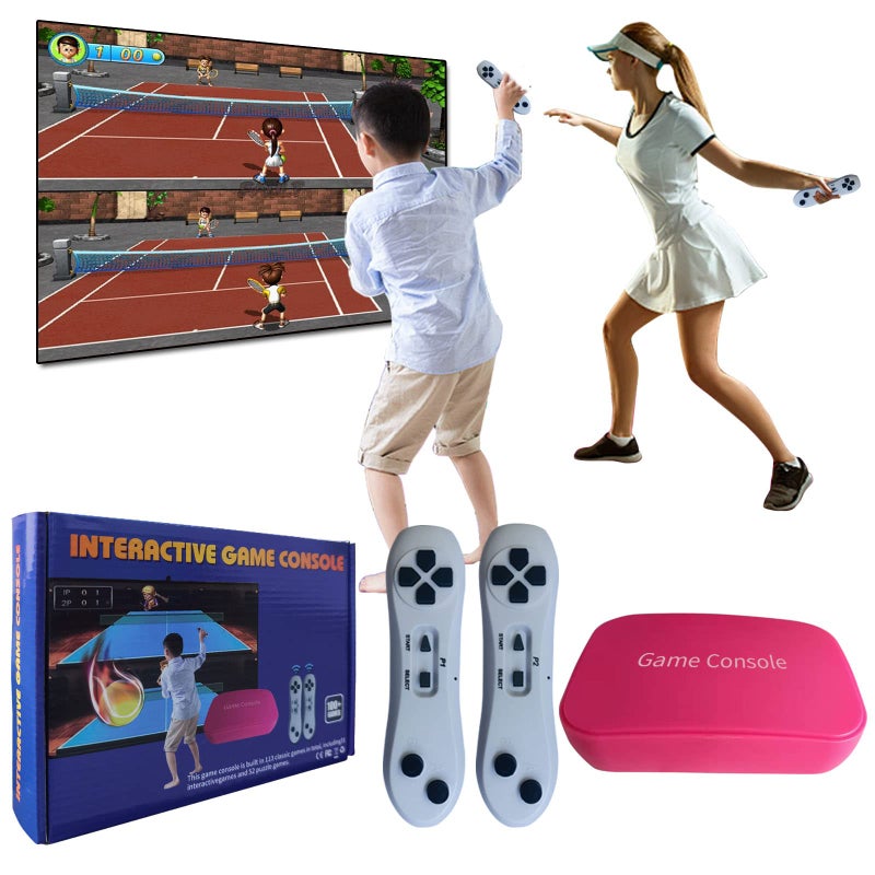 YRPRSODF TV Game Console Built in 883 Games, Handheld Retro Video Game Machine with 2.4G Wireless Gamepad Somatosensory Control, HDMI USB Plug and Play, Home Interactive& Puzzle Games, Red - Image 1