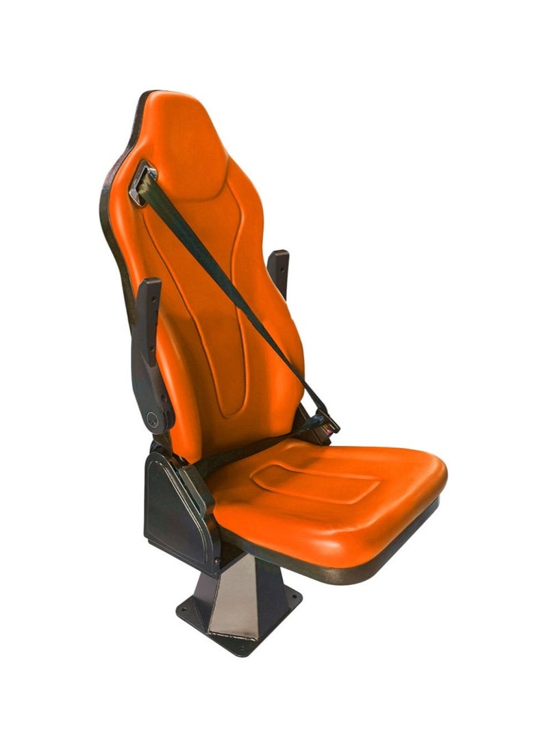 ABRONN Abronn New Shape Doctor Seat Non Rotatable with Backrest Adjustment, Folding Seat Cushion, Armrests, Built-in 3-Point Seat Belt for Ambulance and Medical Transport - Durable Healthcare Furnishing - Image 1