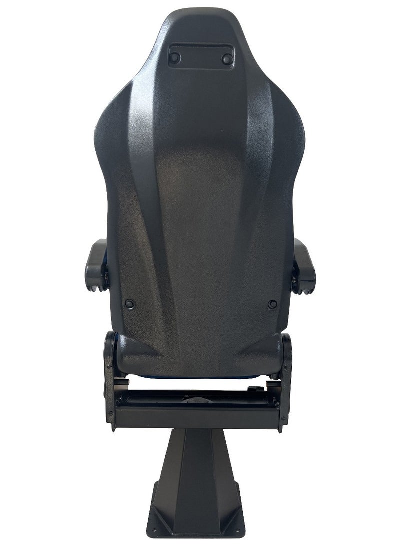 ABRONN Abronn New Shape Doctor Seat Non Rotatable with Backrest Adjustment, Folding Seat Cushion, Armrests, Built-in 3-Point Seat Belt for Ambulance and Medical Transport - Durable Healthcare Furnishing - Image 2