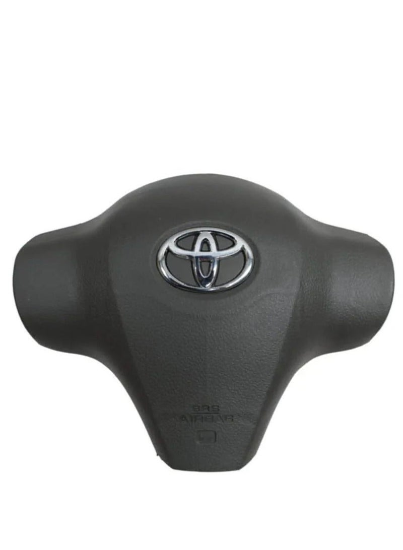 Steering Wheel Airbag Cover for Toyota Yaris 2006–2013 Black Custom Fit Easy Installation - Image 1