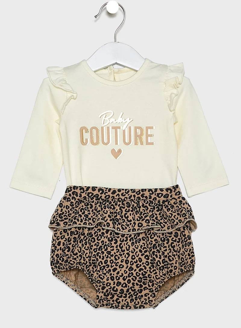 RIVER ISLAND Frill Bodysuit And Bloomer Outfit