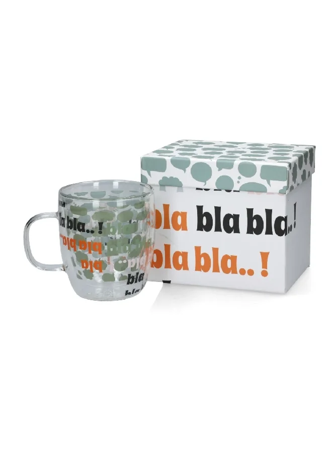 Bien Servi Double Wall Elegant Design Mug Multicolor 330 ml XH-SA1002