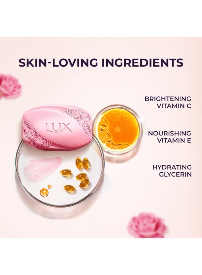 لوكس صابون الاستحمام "لوكس راديانت جلو" (Lux Radiant Glow) المعزز بفيتاميني C وE | لبشرة متألقة بامتياز | اشترِ 4 واحصل على 1 مجاناً | 150 جم - Image 3