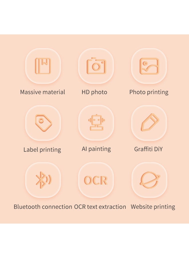 New Mini Printer Wireless Connectable Mobile Phone Thermal Ink-free Small Home High-definition Photo Printer - Image 2
