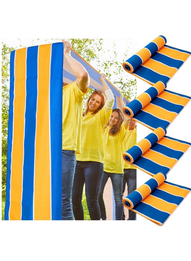 Woanger Woanger 4 Pcs Teamwork Games Group Learning Activity Carnival Team Building Games Fun Playing Run Mat for Kids Teens Adults Family Field Day Outdoor Indoor School Backyard Party, 1.47 x 19.68 ft  - Image 1