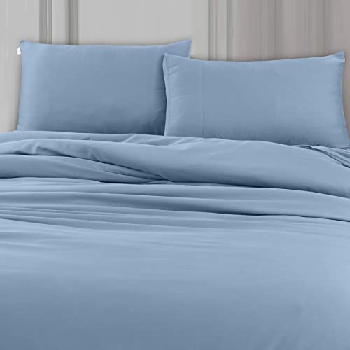 Spread Spain Madison Avenue Cotton Quilt Cover | 400 Thread Count Light Silky Sateen Sheets King Size Double Bed Quilt Cover with Zipper Closure | Soft Razai Cover - 90 x 108 inch - Citadel - Image 3