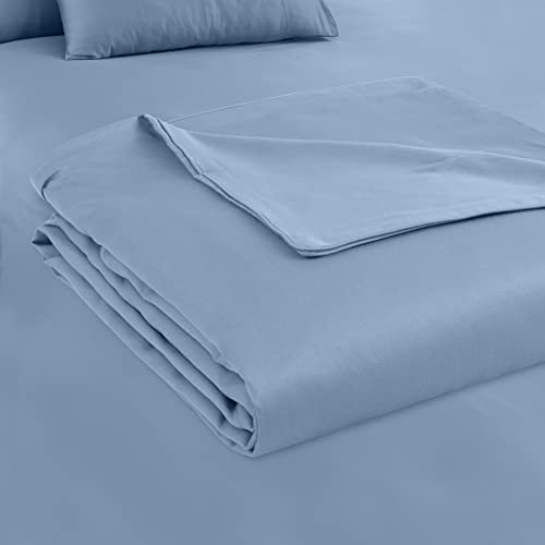 Spread Spain Madison Avenue Cotton Quilt Cover | 400 Thread Count Light Silky Sateen Sheets King Size Double Bed Quilt Cover with Zipper Closure | Soft Razai Cover - 90 x 108 inch - Citadel - Image 2