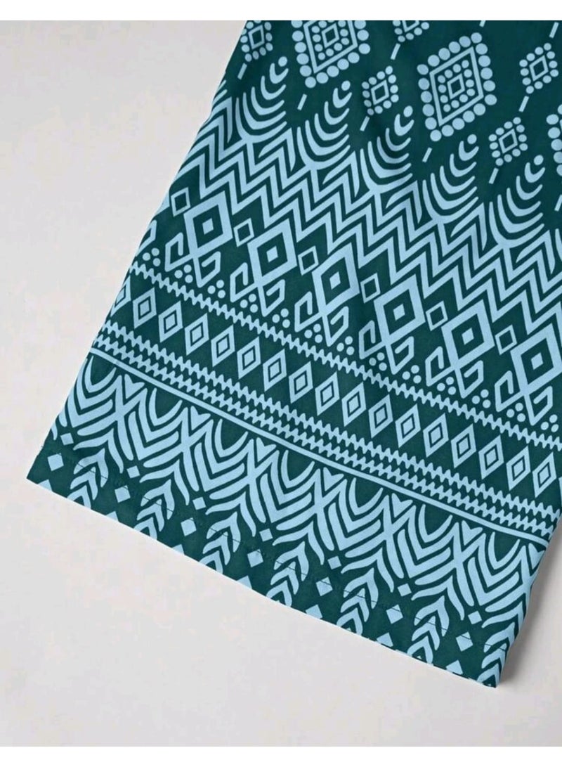 SHEIN Women's Floral Print Waist Crossed Wide Leg Jumpsuit, - Image 4