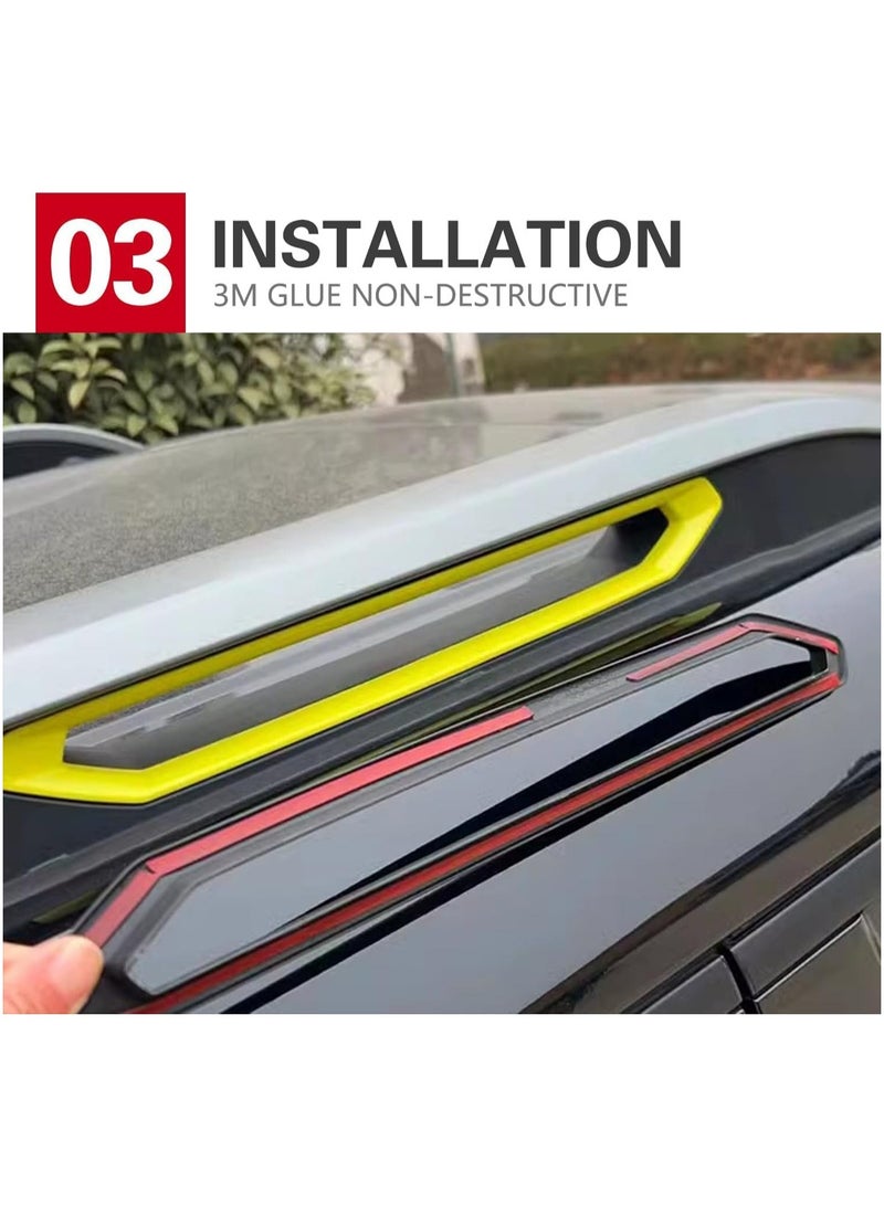 6PCS Carbon Fiber Roof Rack Covers for Jetour T2 2024-2025 - Exterior Decorative & Protective Trim