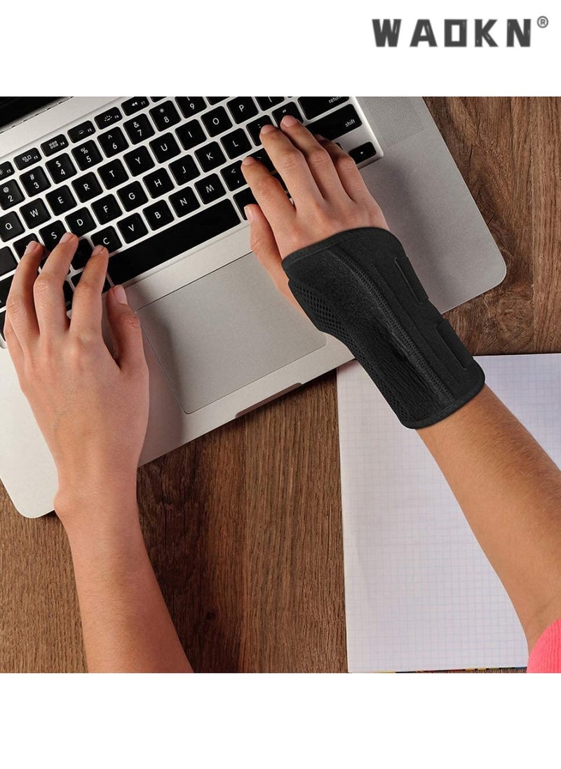 WAOKN Carpal Tunnel Wrist Brace for Men and Women, Hand Circumference Below 22cm,Day Night Therapy Support Splint for Relief of Arthritis, Wrists, Arm, Thumb and Hand Pain, Adjustable Straps, Right Hand  - Image 5