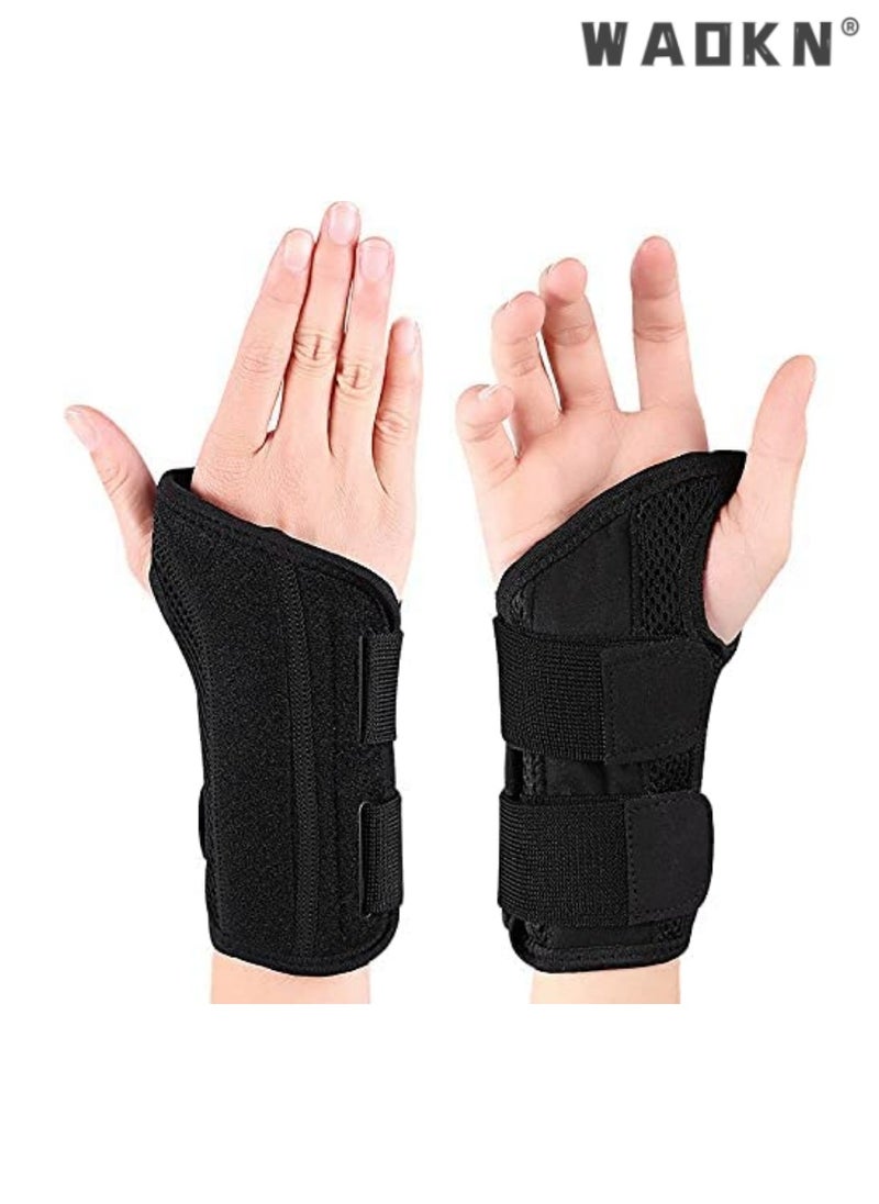 WAOKN Carpal Tunnel Wrist Brace for Men and Women, Hand Circumference Below 22cm,Day Night Therapy Support Splint for Relief of Arthritis, Wrists, Arm, Thumb and Hand Pain, Adjustable Straps, Right Hand  - Image 3