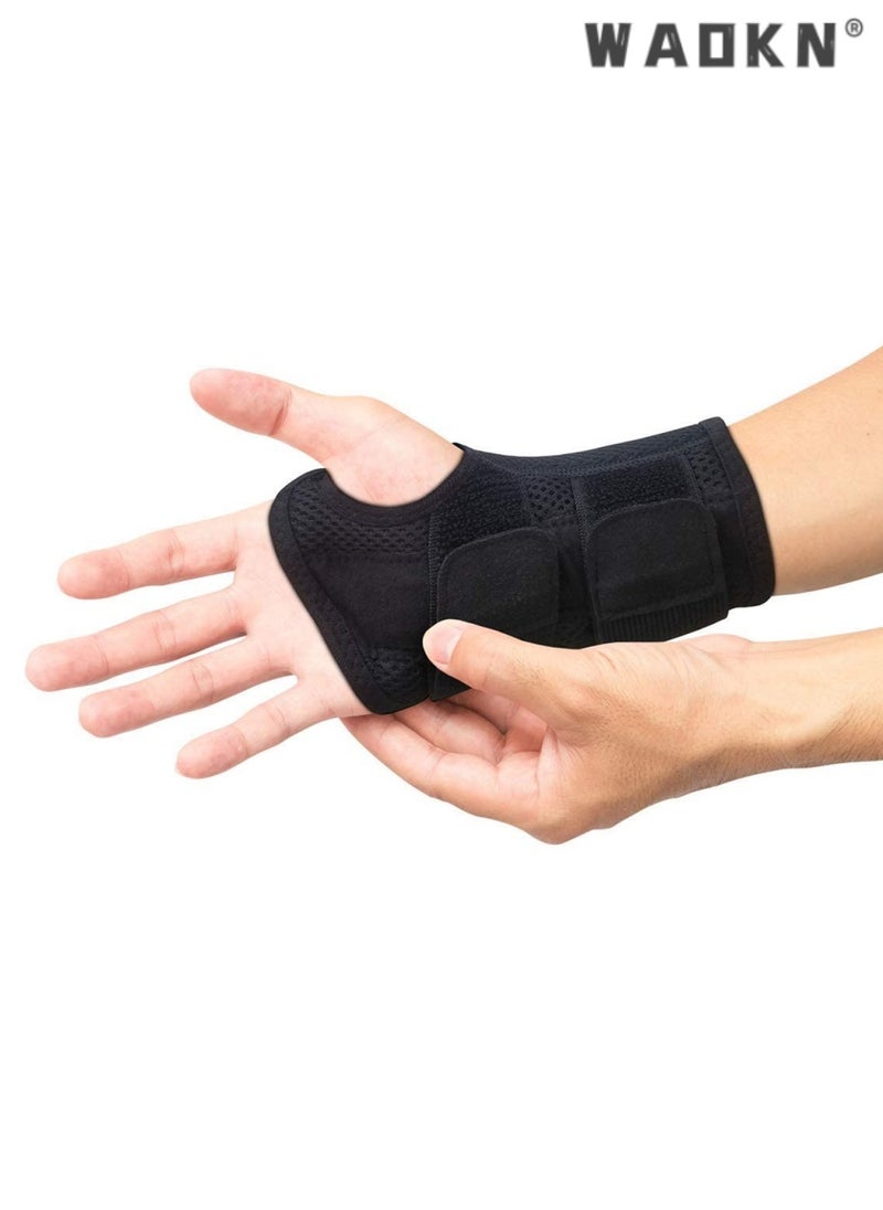 WAOKN Carpal Tunnel Wrist Brace for Men and Women, Hand Circumference Below 22cm,Day Night Therapy Support Splint for Relief of Arthritis, Wrists, Arm, Thumb and Hand Pain, Adjustable Straps, Right Hand  - Image 4