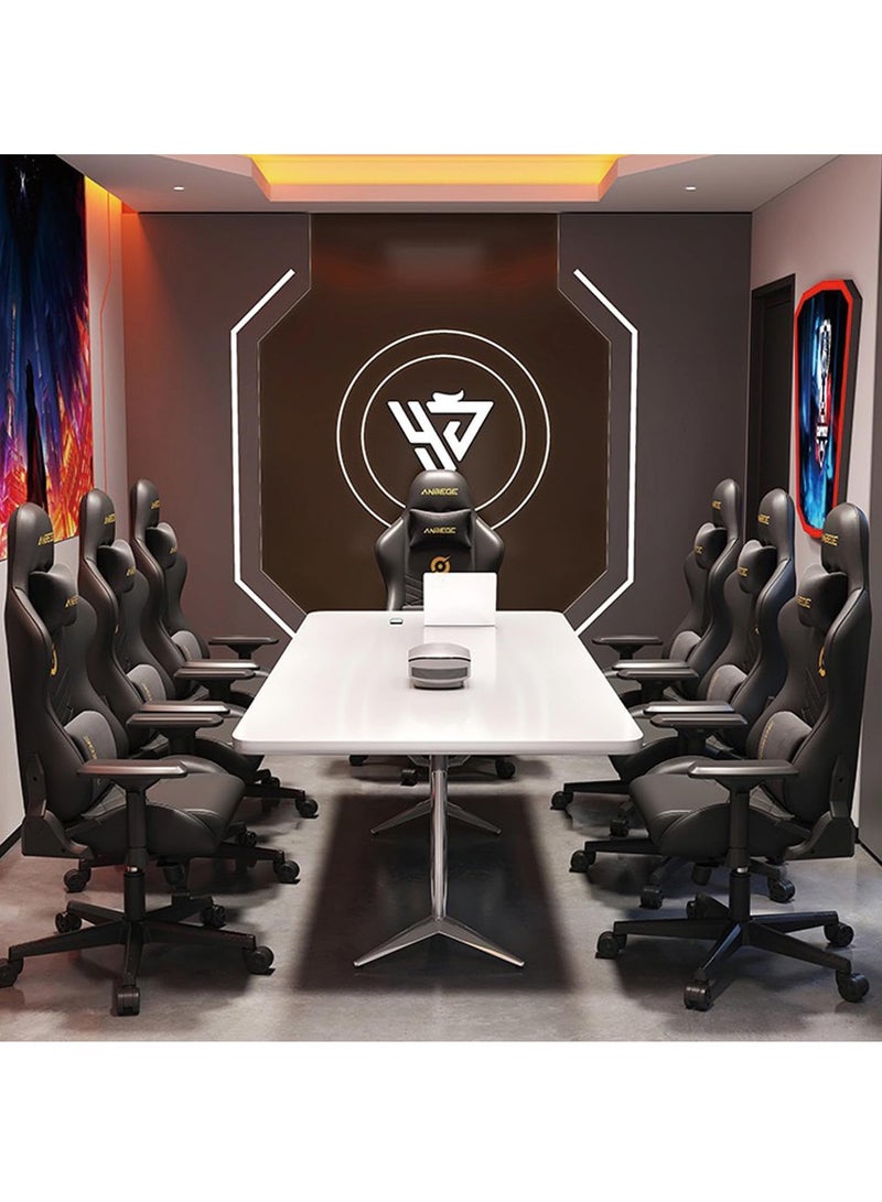 MONOGUE Gaming Chair Platinum Leather with Adjustable Hand Rest and Rocking Function - Ultimate Comfort for Gamers - Image 2