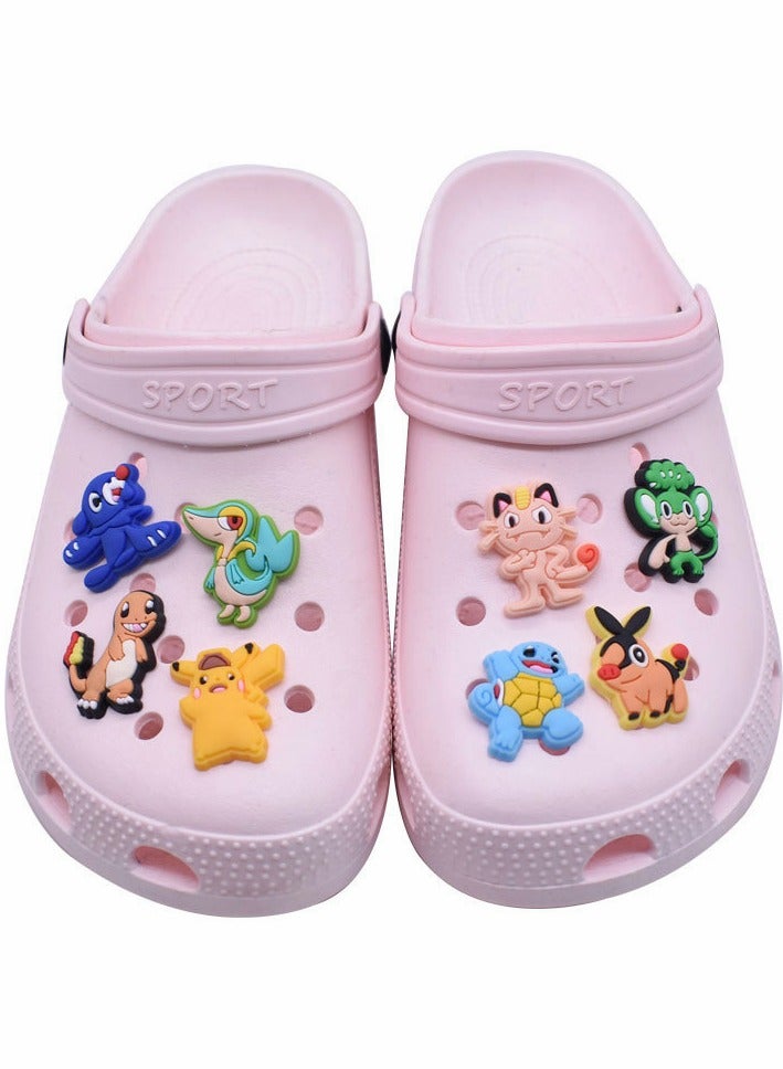 Zikra 65 Pcs Colorful Croc Charms - Fun Shoe Decoration Pins & Accessories for Kids & Adults - Image 3